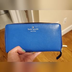 Kate Spade Morgan Ziparound Continental Wallet Royal Blue